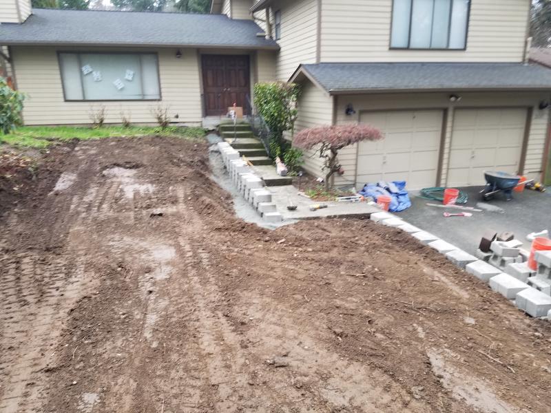 Hardscaping, Retaining Walls, Sod