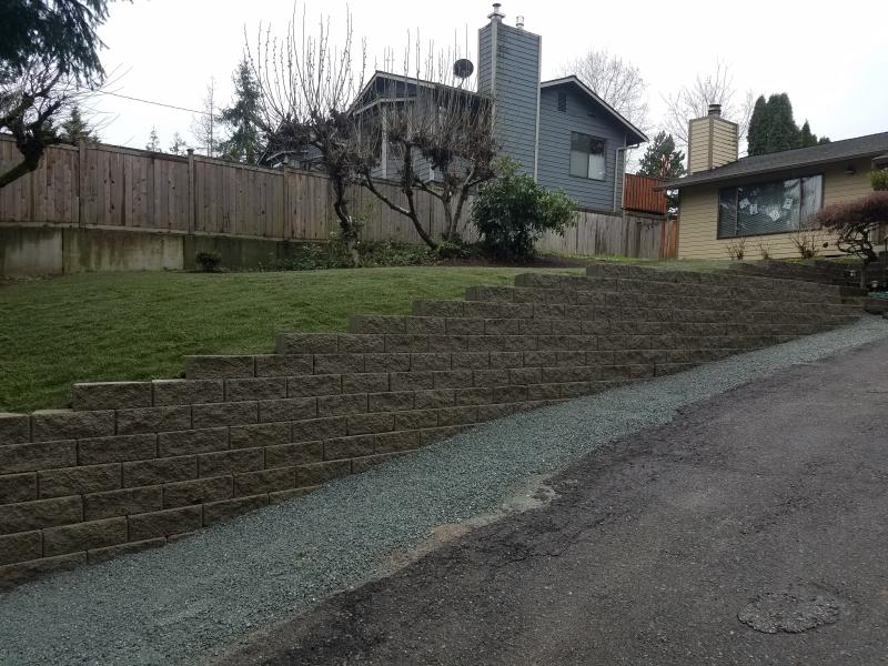 Hardscaping, Retaining Walls, Sod