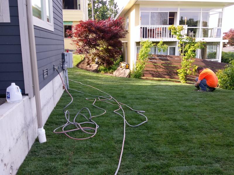  Retaining Walls, Regrading, Sod & Fence Installation.